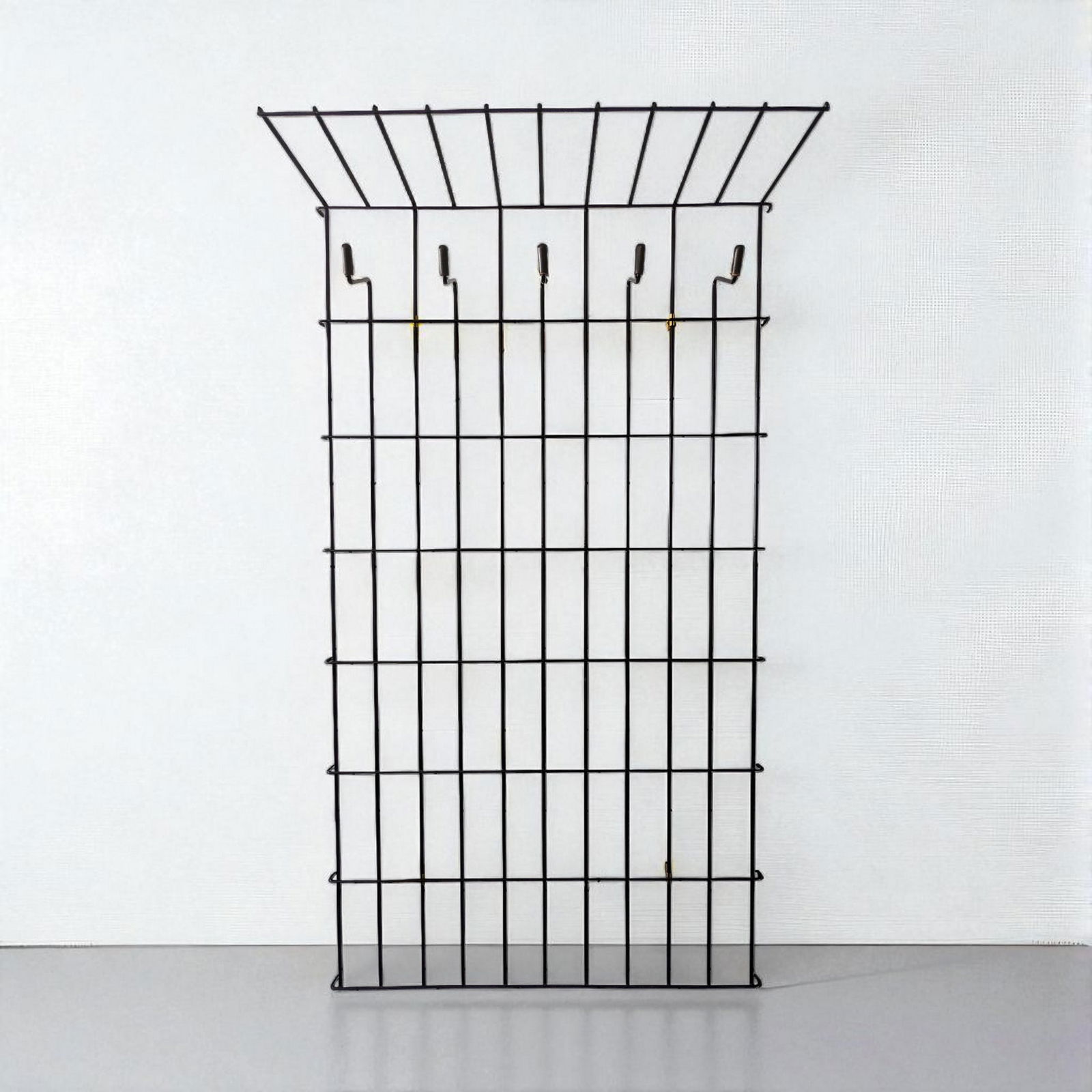 Metal Wall Coat Rack by Drahtwerke Erlau, 1960s - 2