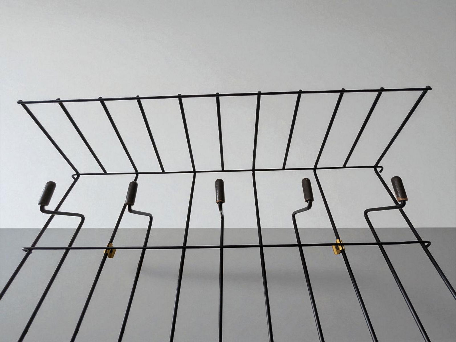 Metal Wall Coat Rack by Drahtwerke Erlau, 1960s - 3