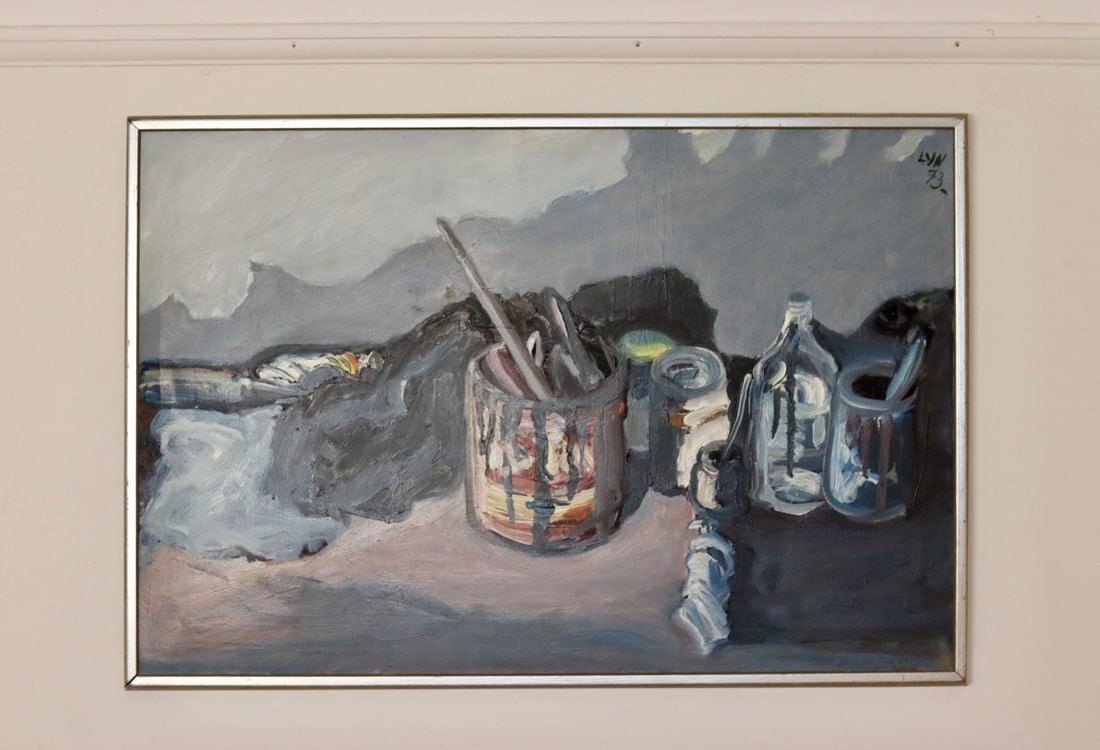 Nilsson, Still Life with Paint Pots, 1950s, Oil - 10