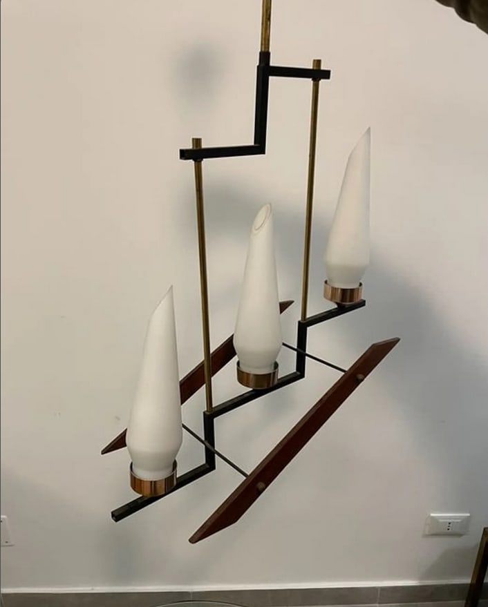 Mid-Century Modern Ceiling Light, 1960s - 4