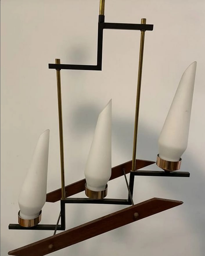 Mid-Century Modern Ceiling Light, 1960s - 5