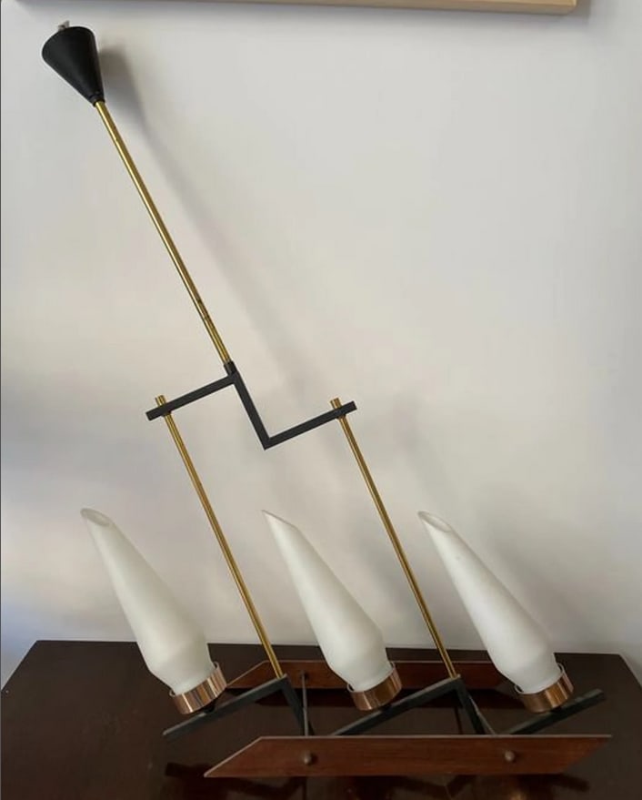 Mid-Century Modern Ceiling Light, 1960s - 6