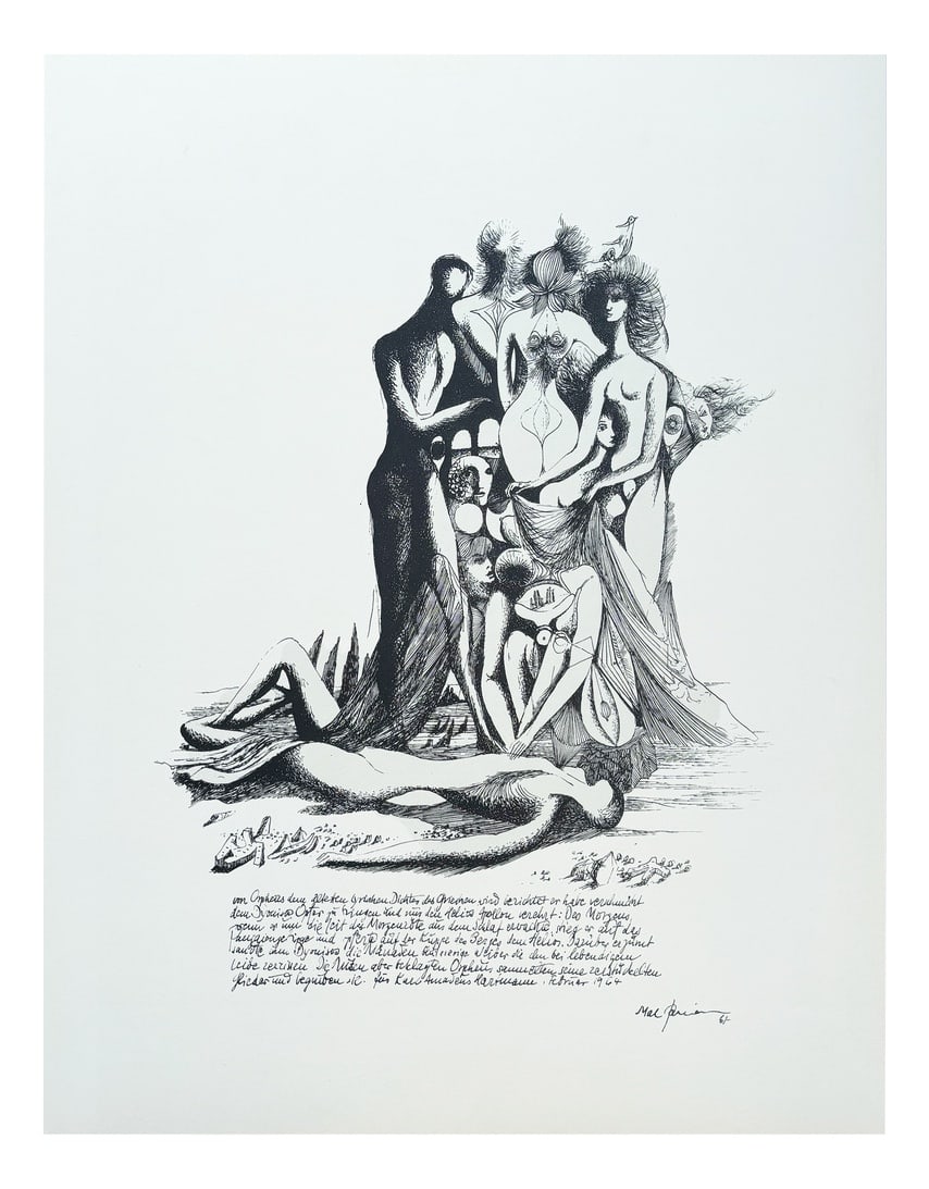 Mac Zimmermann, Composition, 1966, Lithograph (1 of 10)
