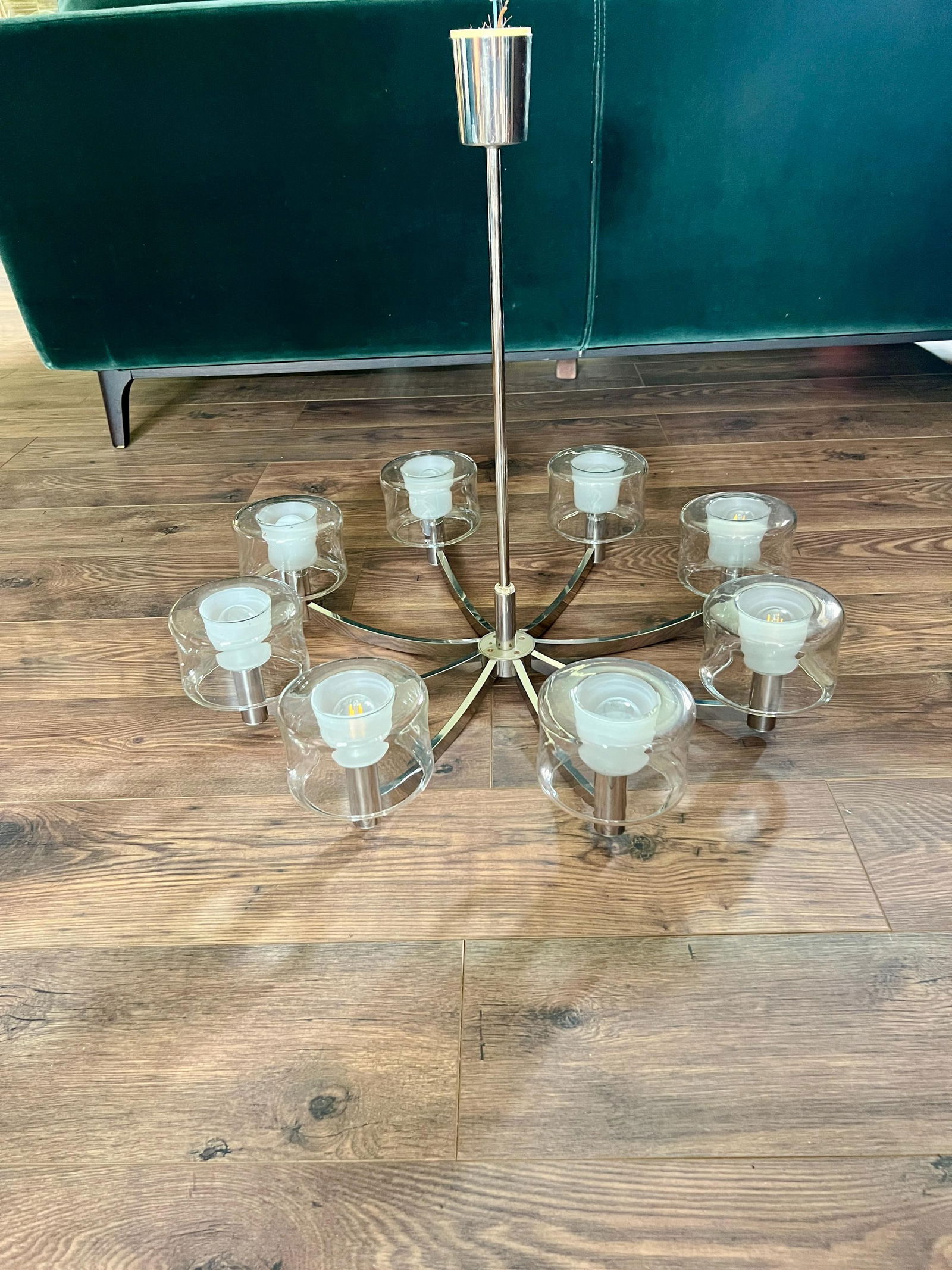 Sputnik Chandelier attributed to Kaiser Idell, 1970s - 10