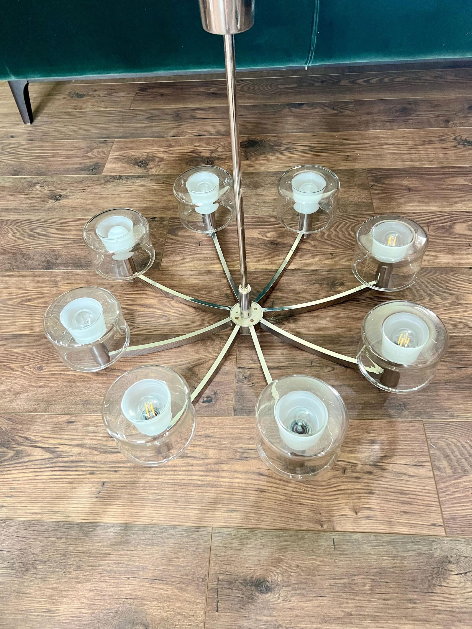 Sputnik Chandelier attributed to Kaiser Idell, 1970s - 19