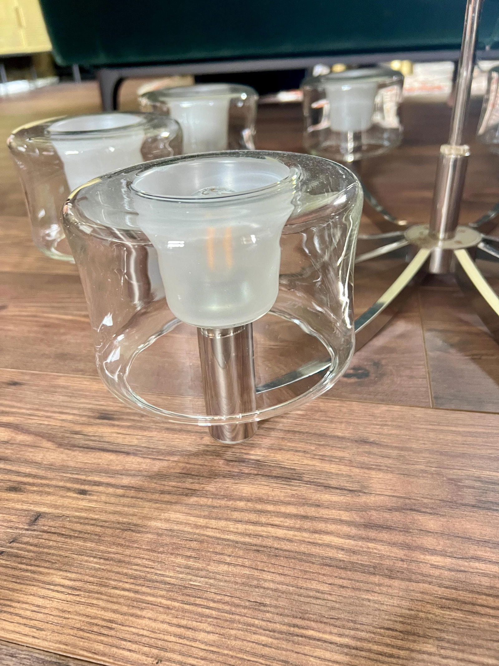 Sputnik Chandelier attributed to Kaiser Idell, 1970s - 4