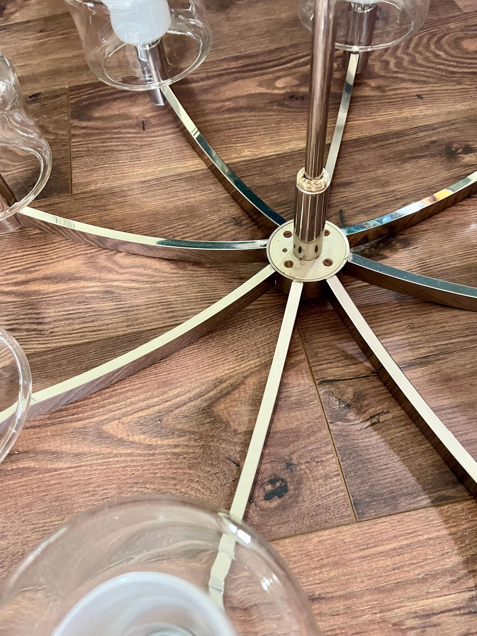 Sputnik Chandelier attributed to Kaiser Idell, 1970s - 9