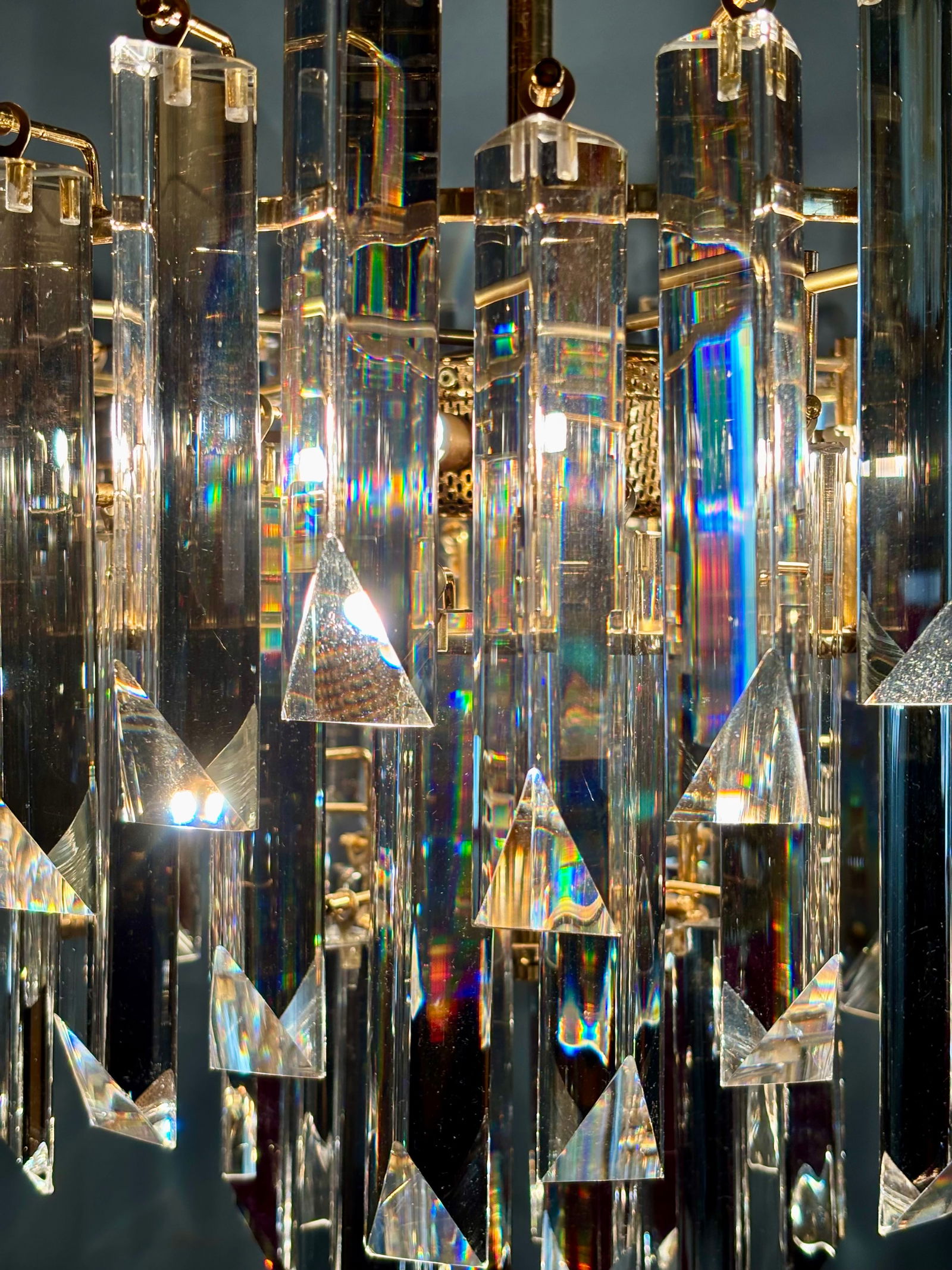 Cristal Triedri Murano Glass Chandelier by Venini - 16