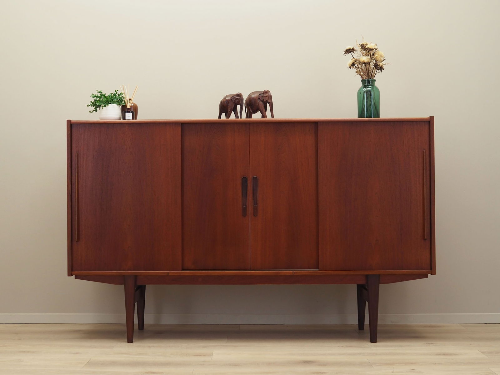 Vintage Danish Teak Highboard, 1960s - 2