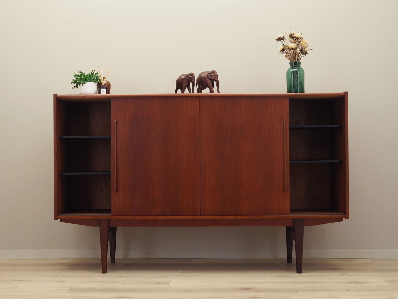 Vintage Danish Teak Highboard, 1960s - 3