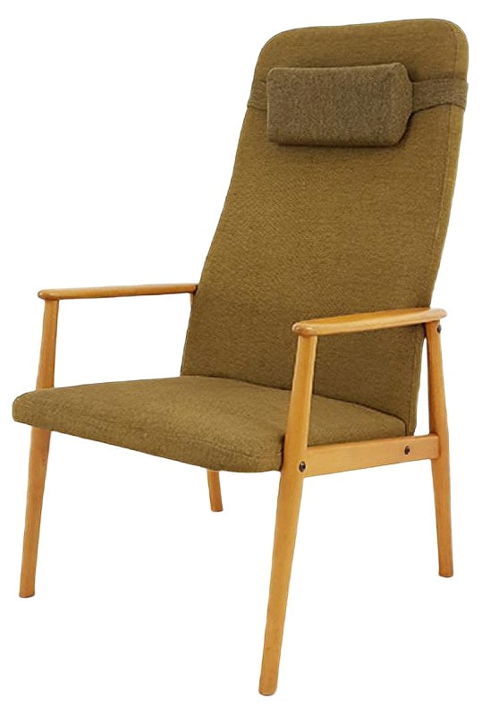 Vintage Scandinavian Beech Armchair, 1970s (1 of 9)