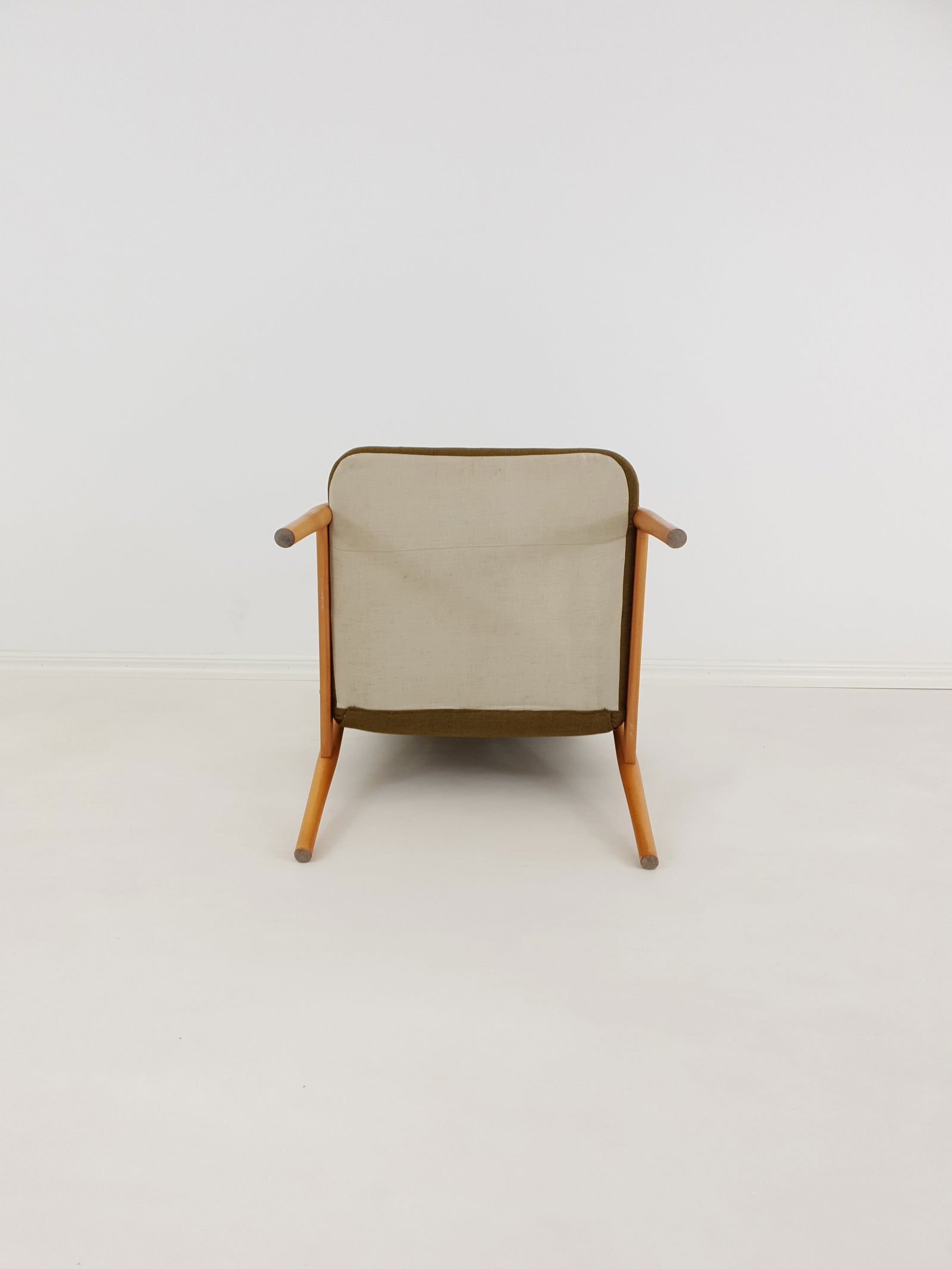 Vintage Scandinavian Beech Armchair, 1970s - 9