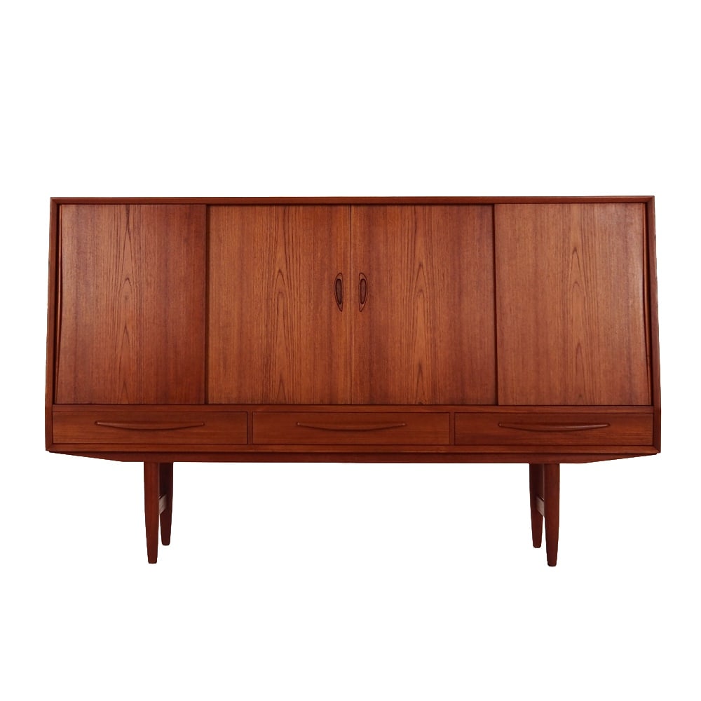 Danish Teak Highboard, 1970s (1 of 17)