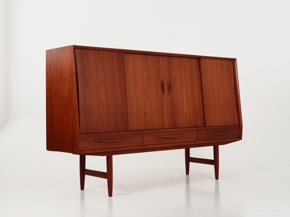Danish Teak Highboard, 1970s - 4