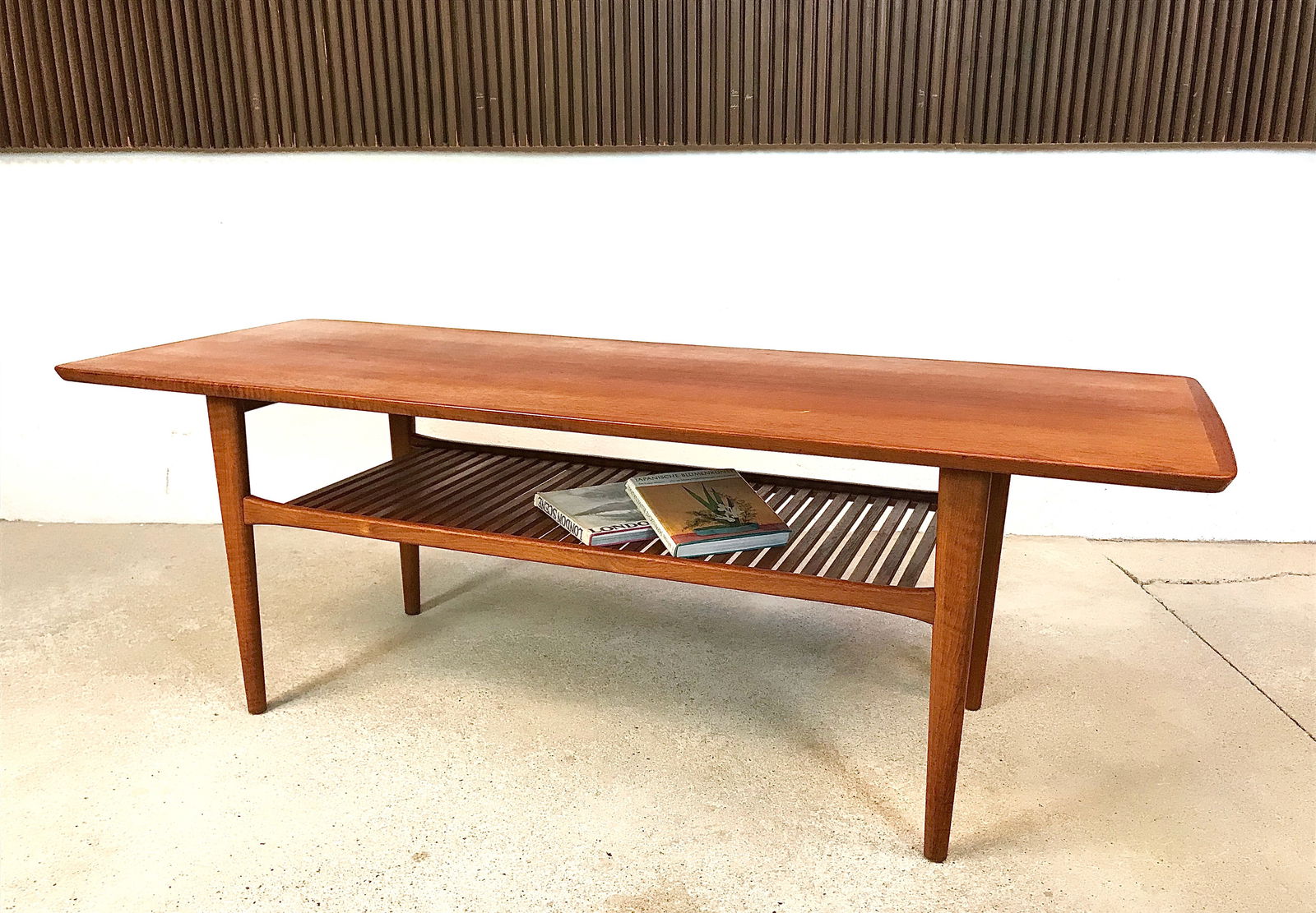Large Mid-Century Danish Teak Coffee Table, 1960s - 13