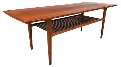 Large Mid-Century Danish Teak Coffee Table, 1960s (1 of 20)