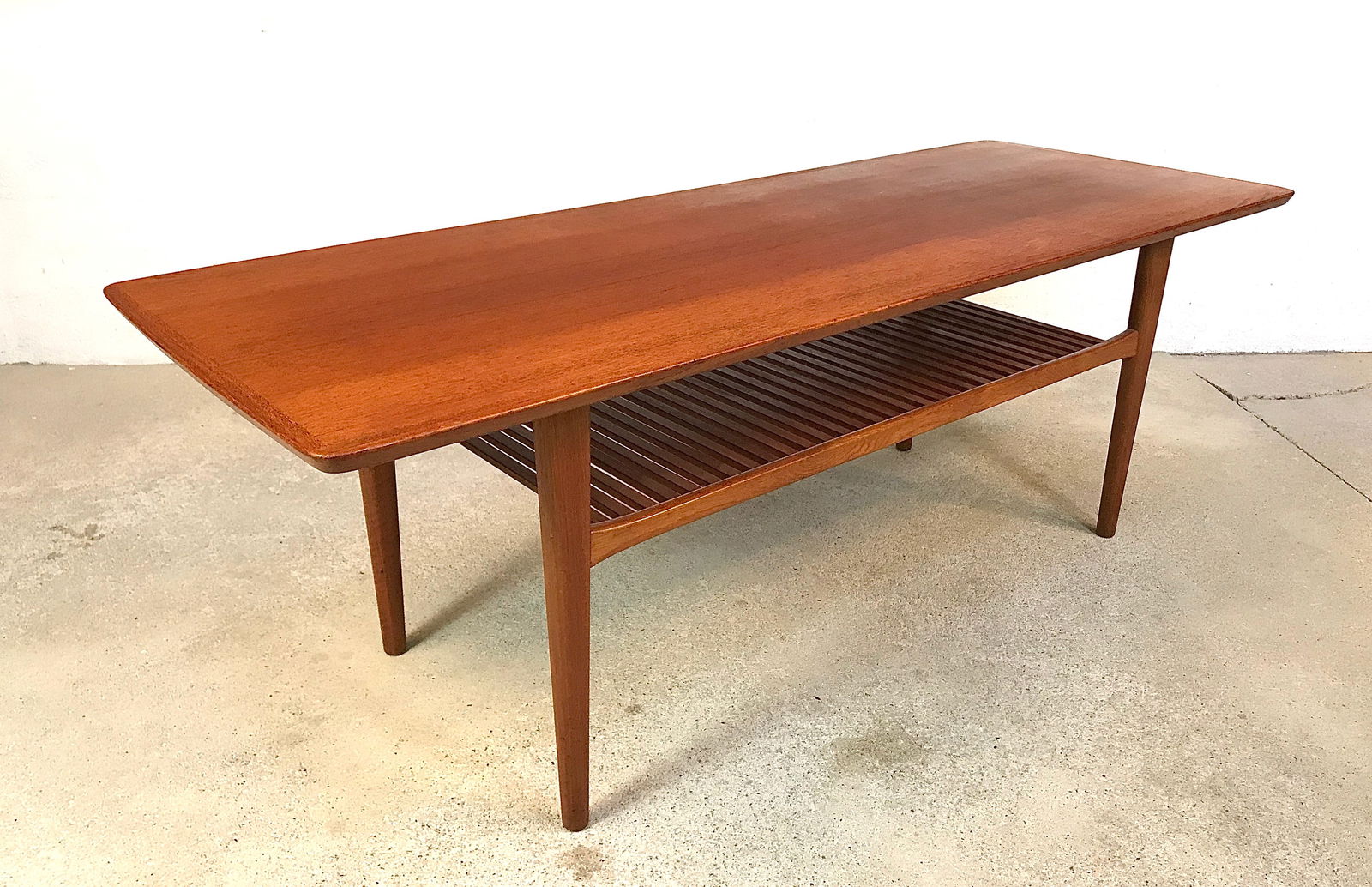Large Mid-Century Danish Teak Coffee Table, 1960s - 20