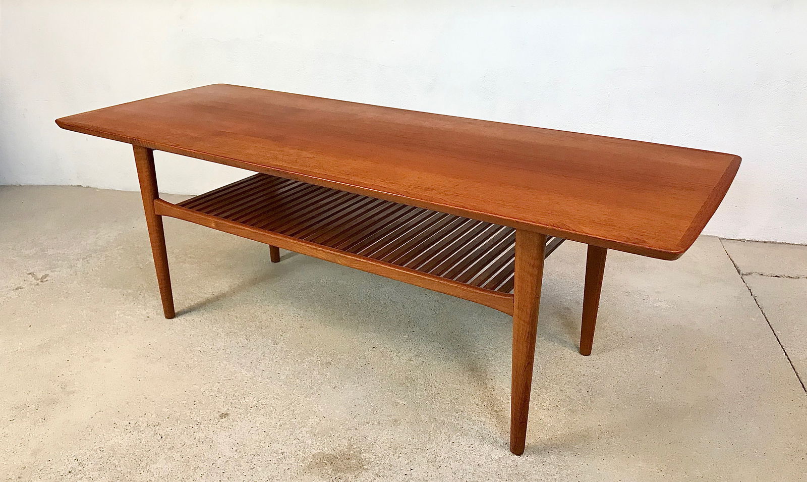 Large Mid-Century Danish Teak Coffee Table, 1960s - 2