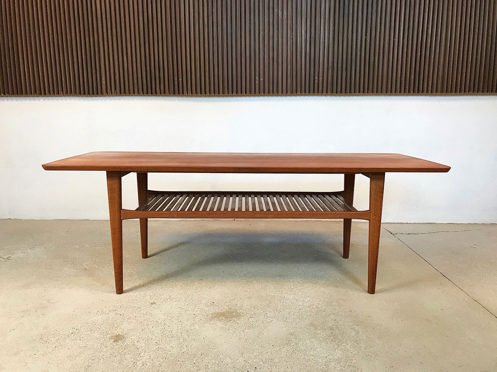 Large Mid-Century Danish Teak Coffee Table, 1960s - 3