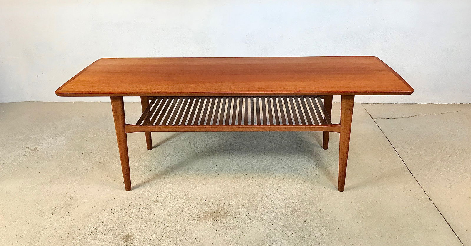 Large Mid-Century Danish Teak Coffee Table, 1960s - 5