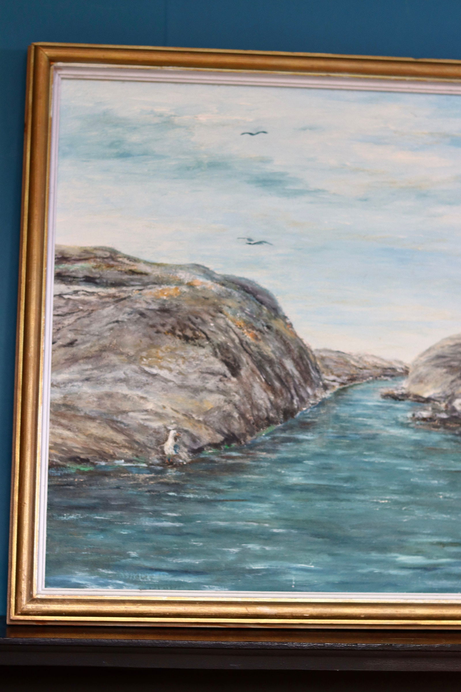 E Alveskog, Swedish Seascape, 1960s, Oil on Panel - 6