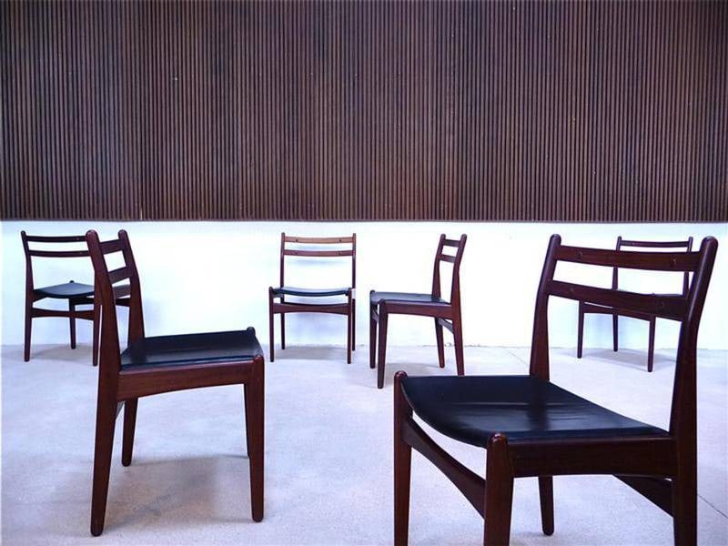 Teak Dining Chairs from Frem Røjle, Set of 6 - 16