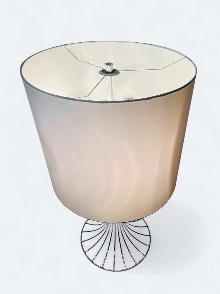 Chrome Table Lamp by V. Panton for Fritz Hansen - 3