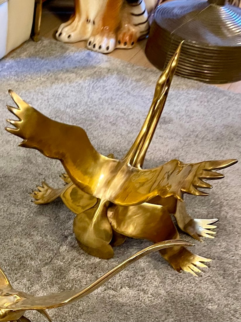 Flying Cranes Sculptures by Willy Daro, Set of 2 - 16