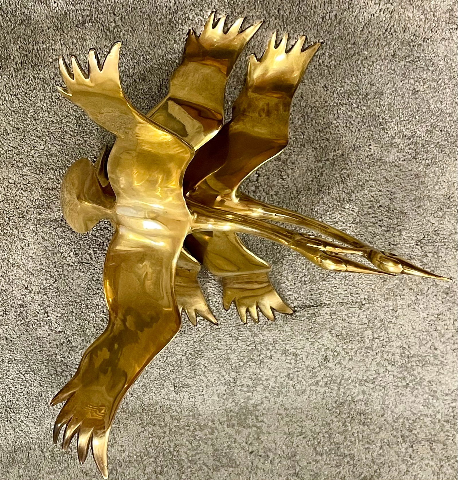 Flying Cranes Sculptures by Willy Daro, Set of 2 - 17