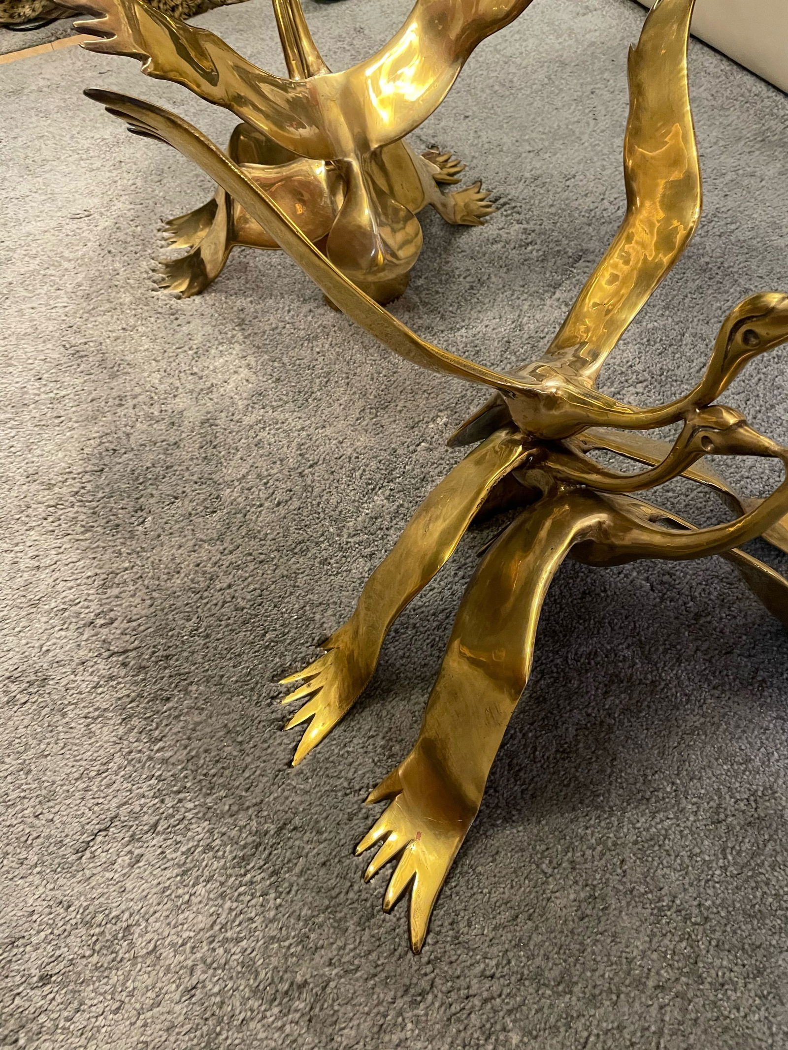 Flying Cranes Sculptures by Willy Daro, Set of 2 - 9