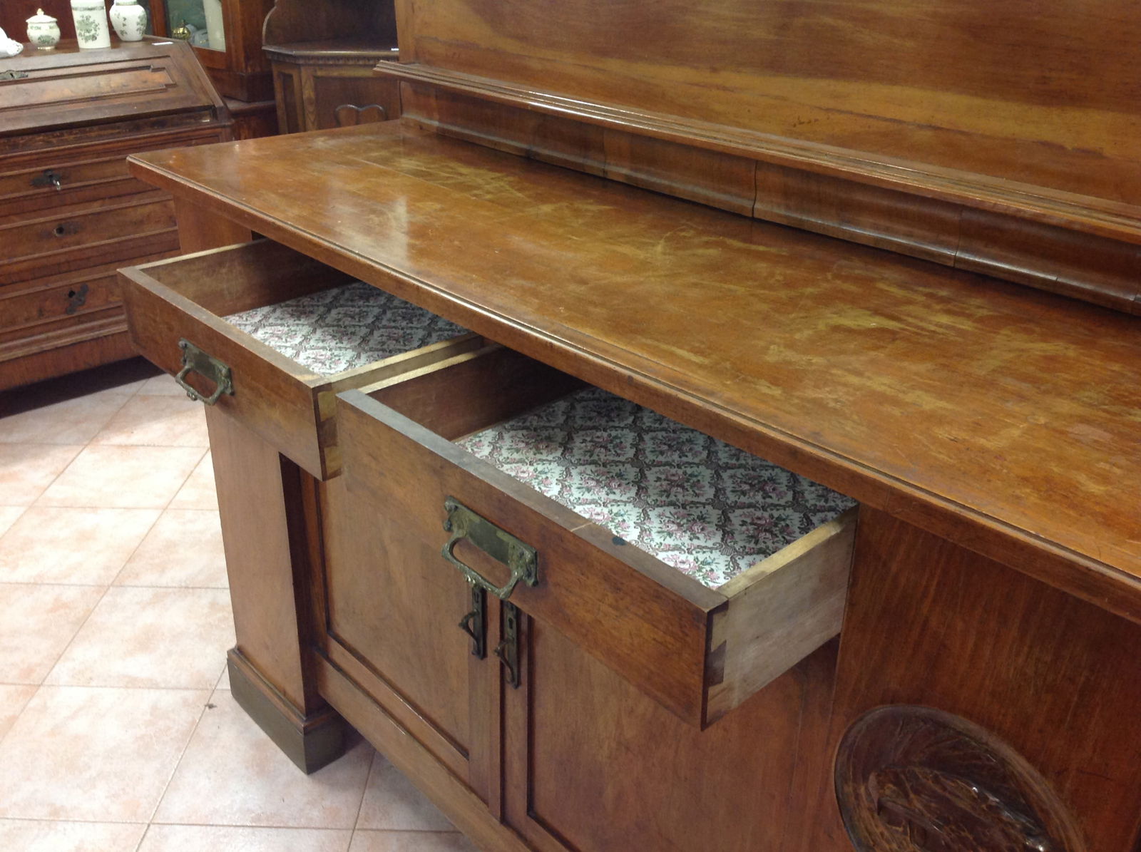 Vintage Walnut Sideboard, 1940s - 2