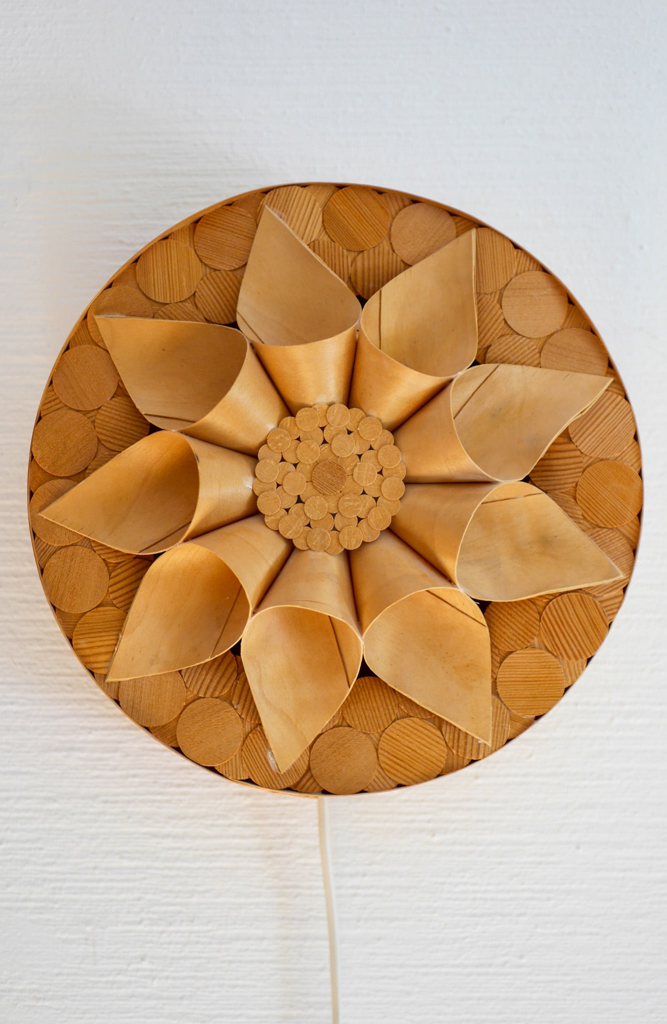 Swedish Handmade Wooden Sconces, Set of 2 - 10