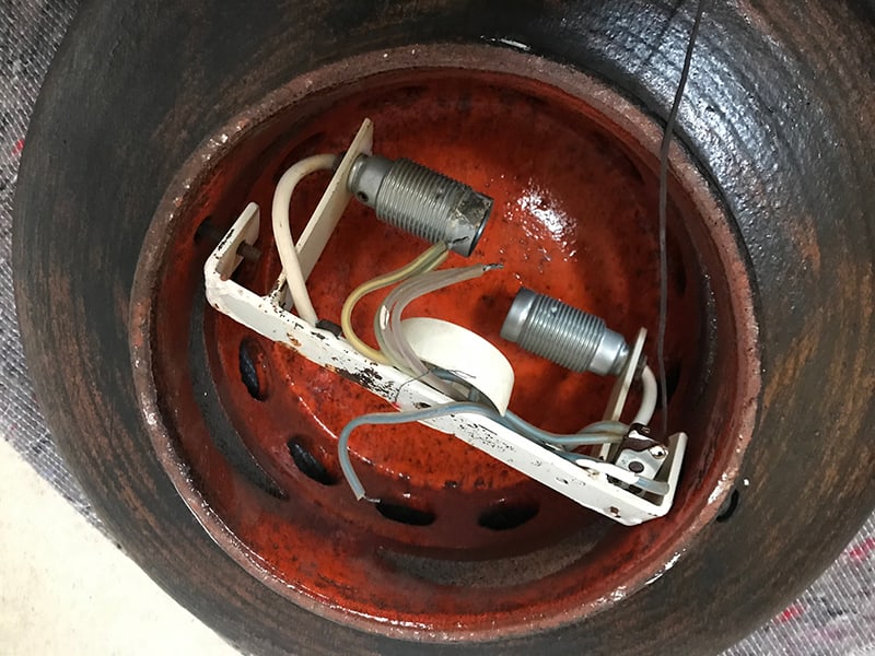 Large Scandinavian Ceramic Wall Lights, 1960s, Set of 2 - 16