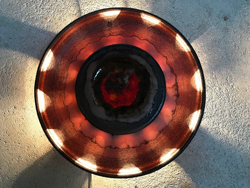 Large Scandinavian Ceramic Wall Lights, 1960s, Set of 2 - 18