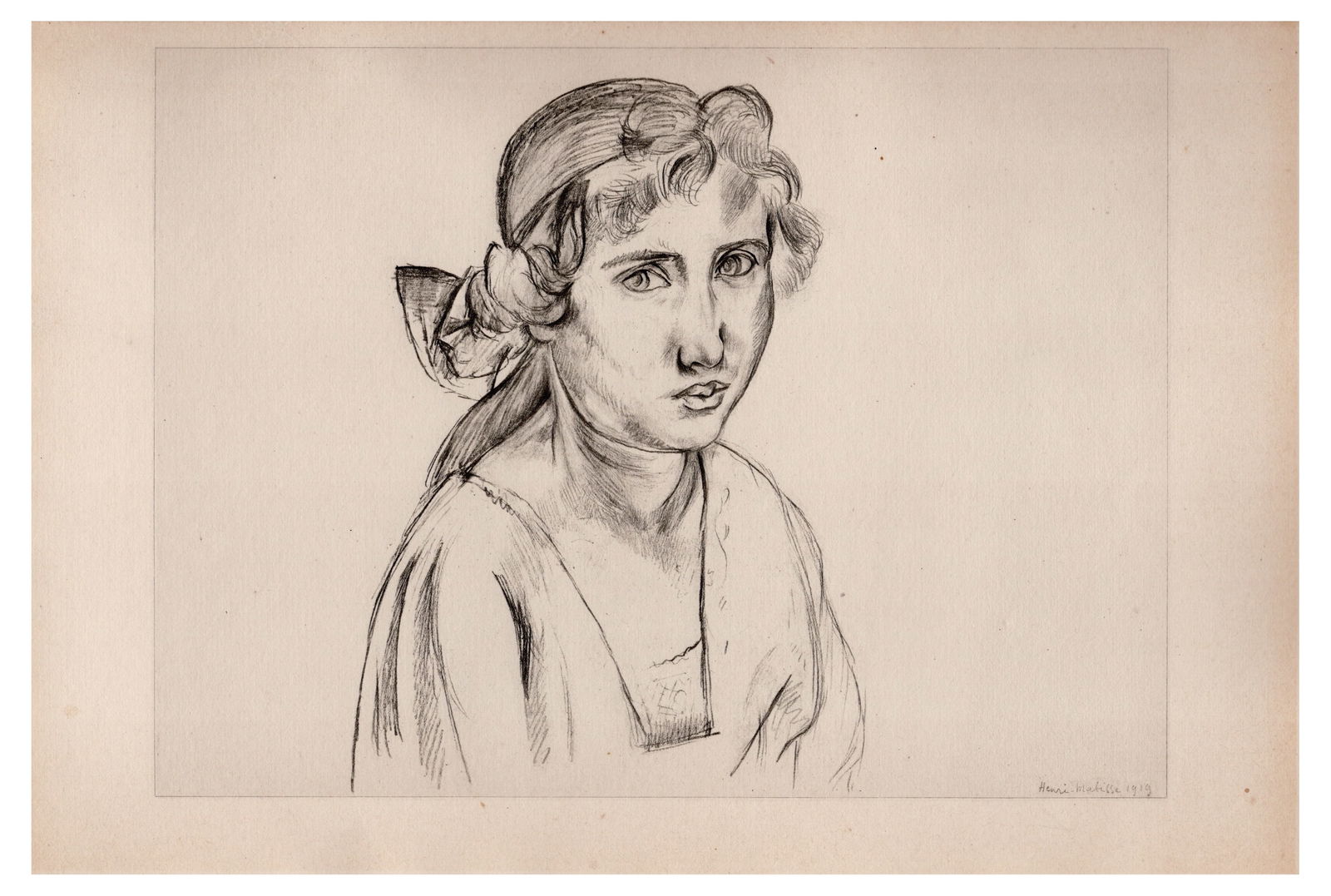 Henri Matisse, Portrait of a Lady, 1920, Paper - 3
