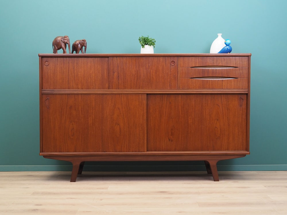 Vintage Danish Teak Highboard, 1960s - 2