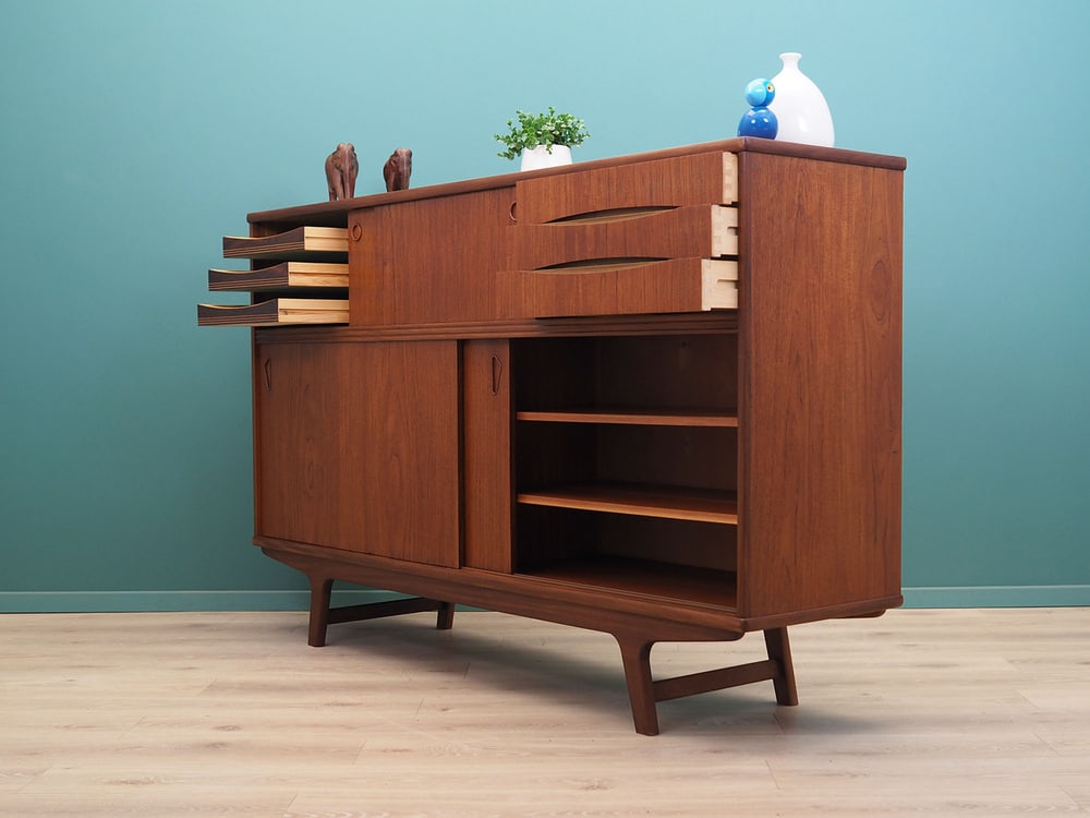 Vintage Danish Teak Highboard, 1960s - 5