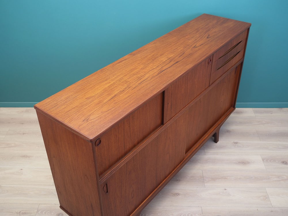Vintage Danish Teak Highboard, 1960s - 7