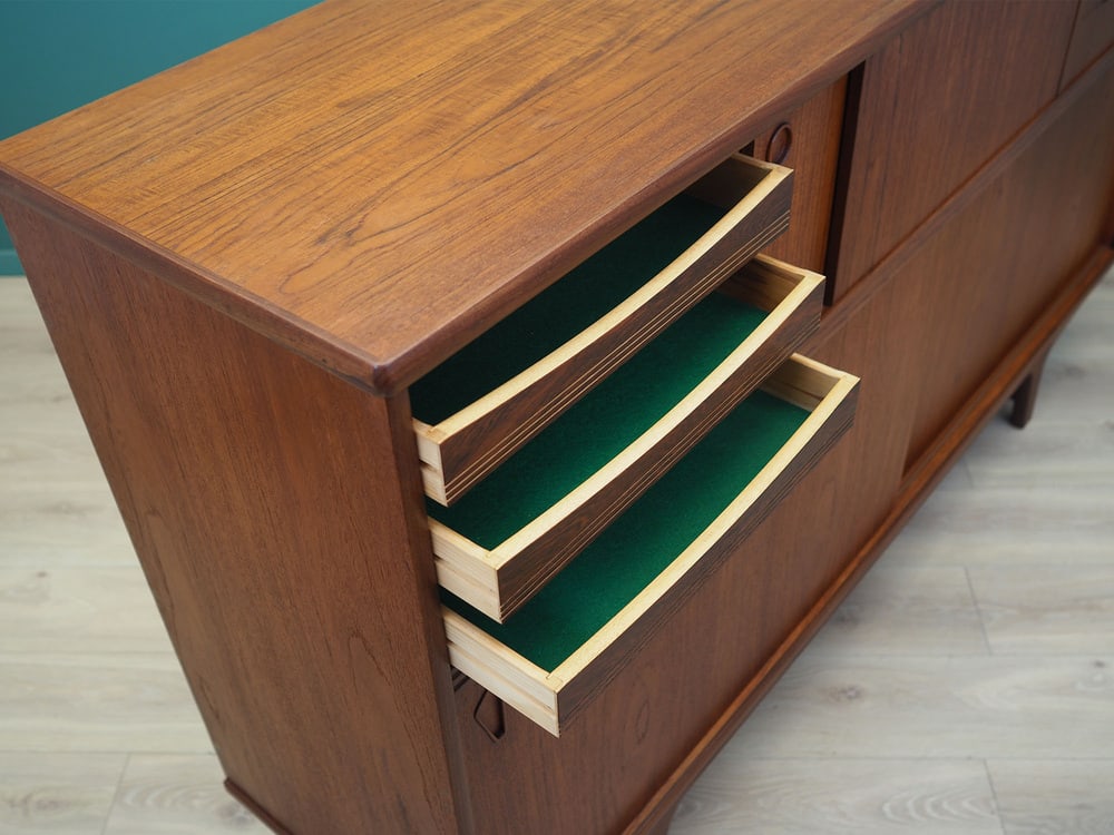 Vintage Danish Teak Highboard, 1960s - 8