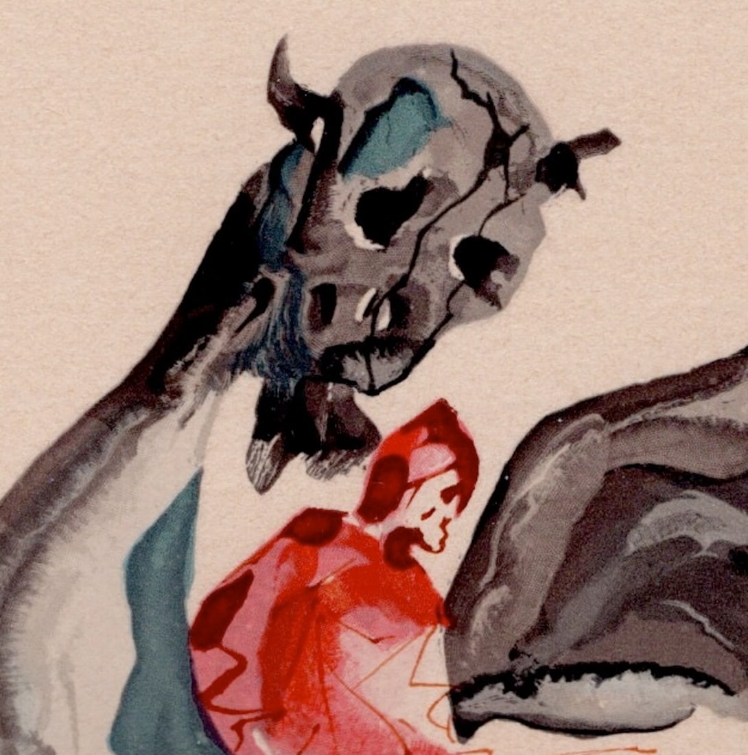 S. Dali, On the Back of Geryon, 1964, Woodcut - 4