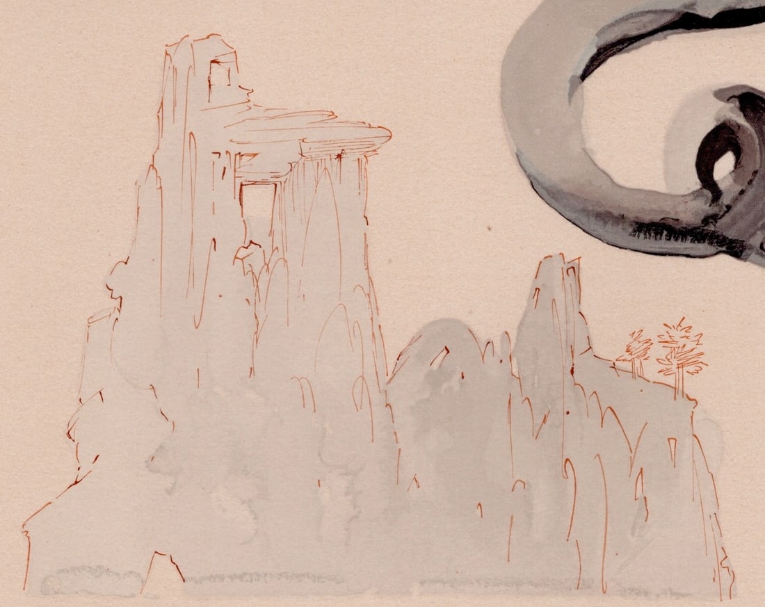 S. Dali, On the Back of Geryon, 1964, Woodcut - 5