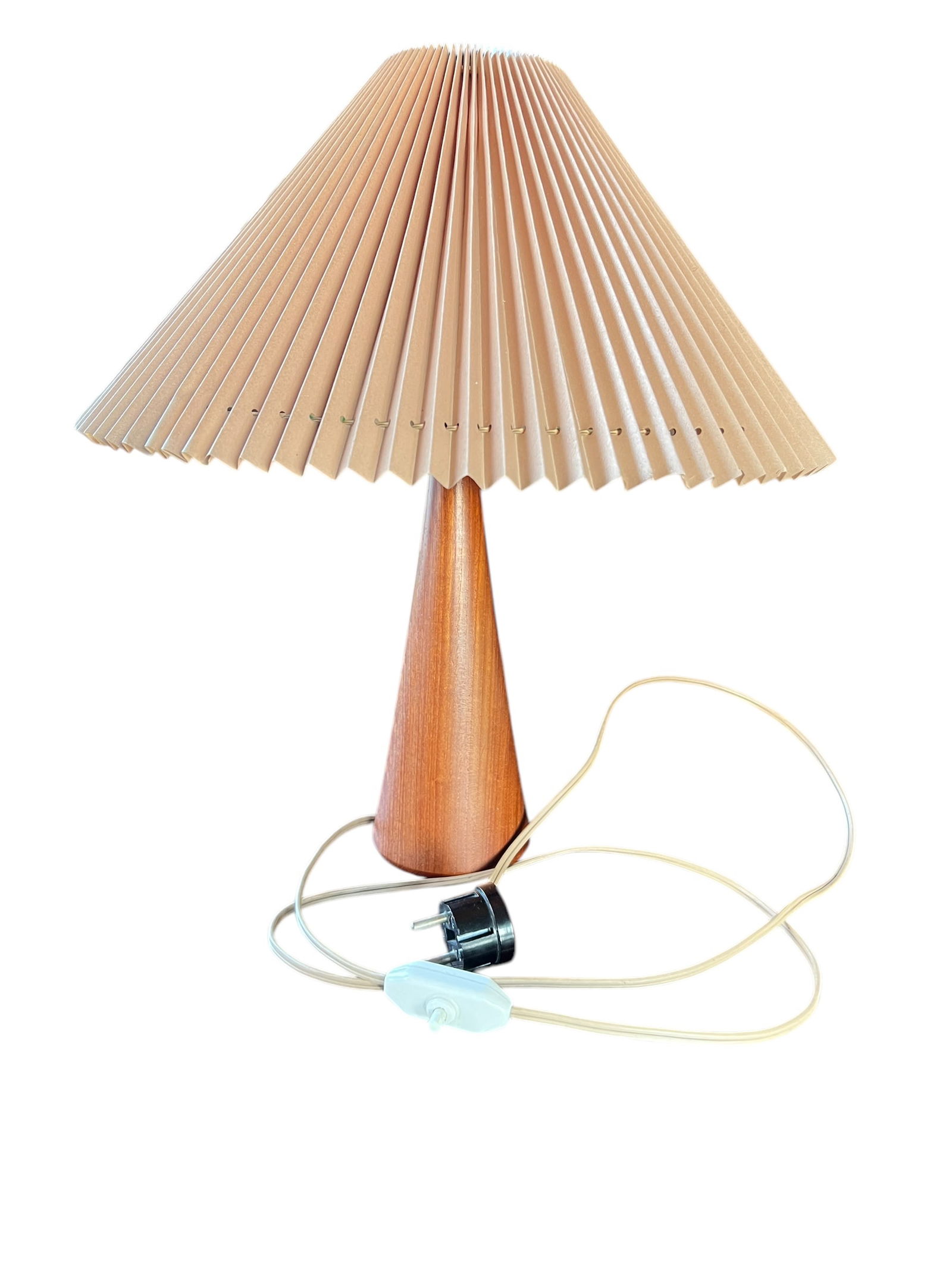 Teak Base Table Lamp from Nordiska Kompaniet, 1960 - 3