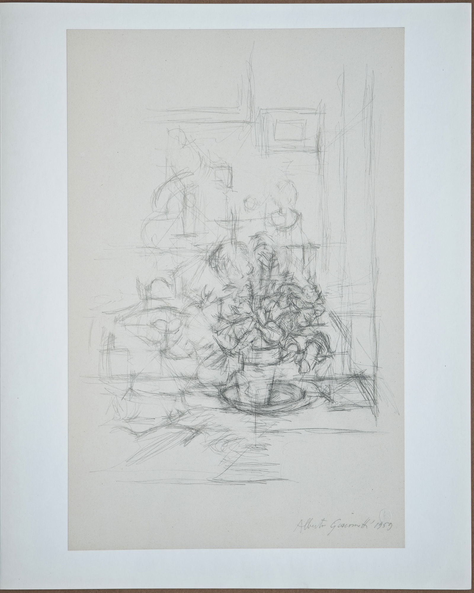 A. Giacometti, Vaso con Pianta, 1963, Lithograph - 2