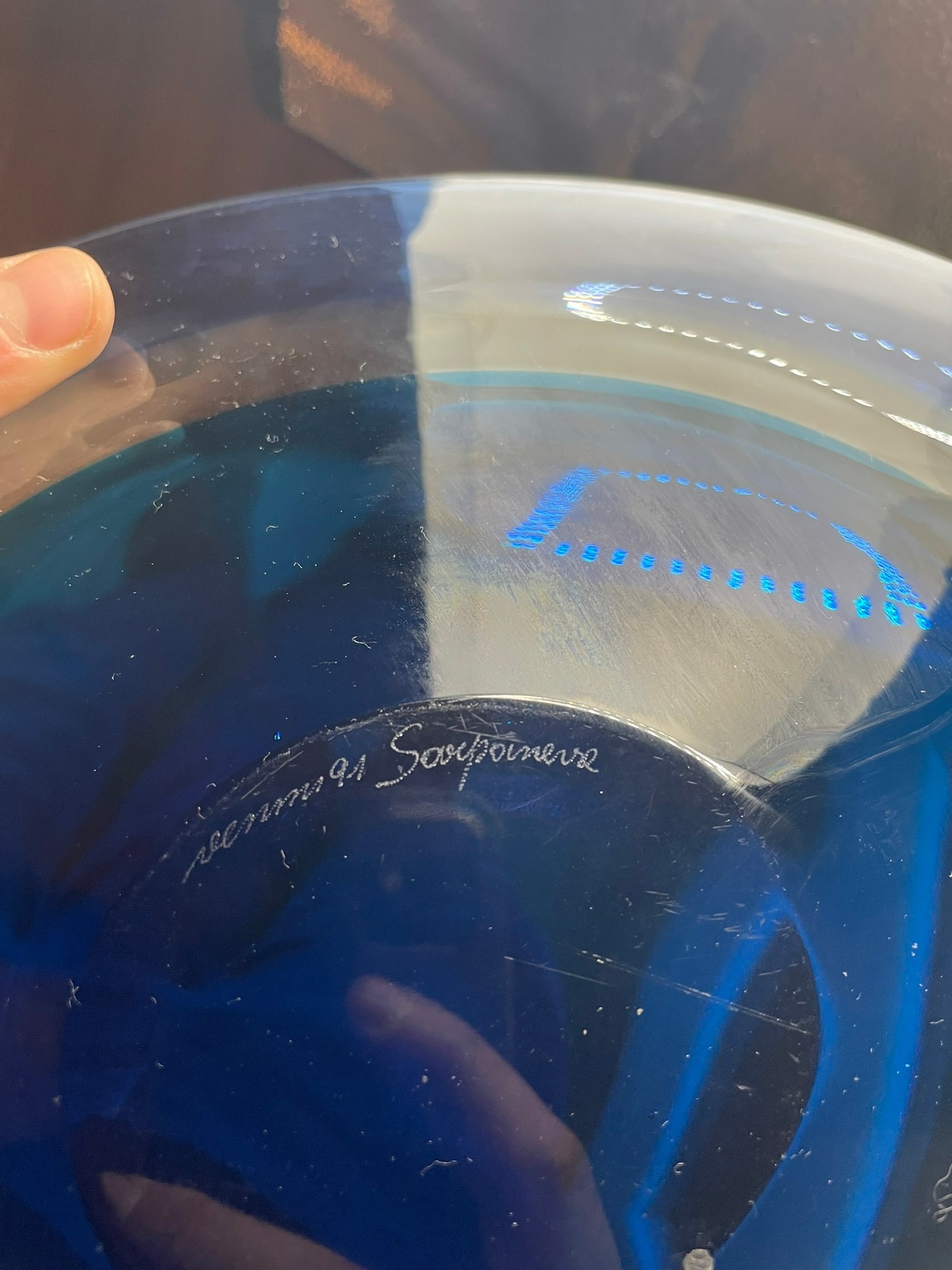 Meri Plate by Timo Sarpaneva for Venini, 1991 - 5