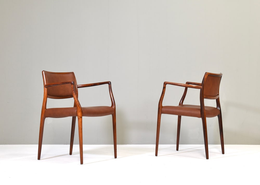Set of Model 65 Dining Chairs for J.L. Møllers - 2
