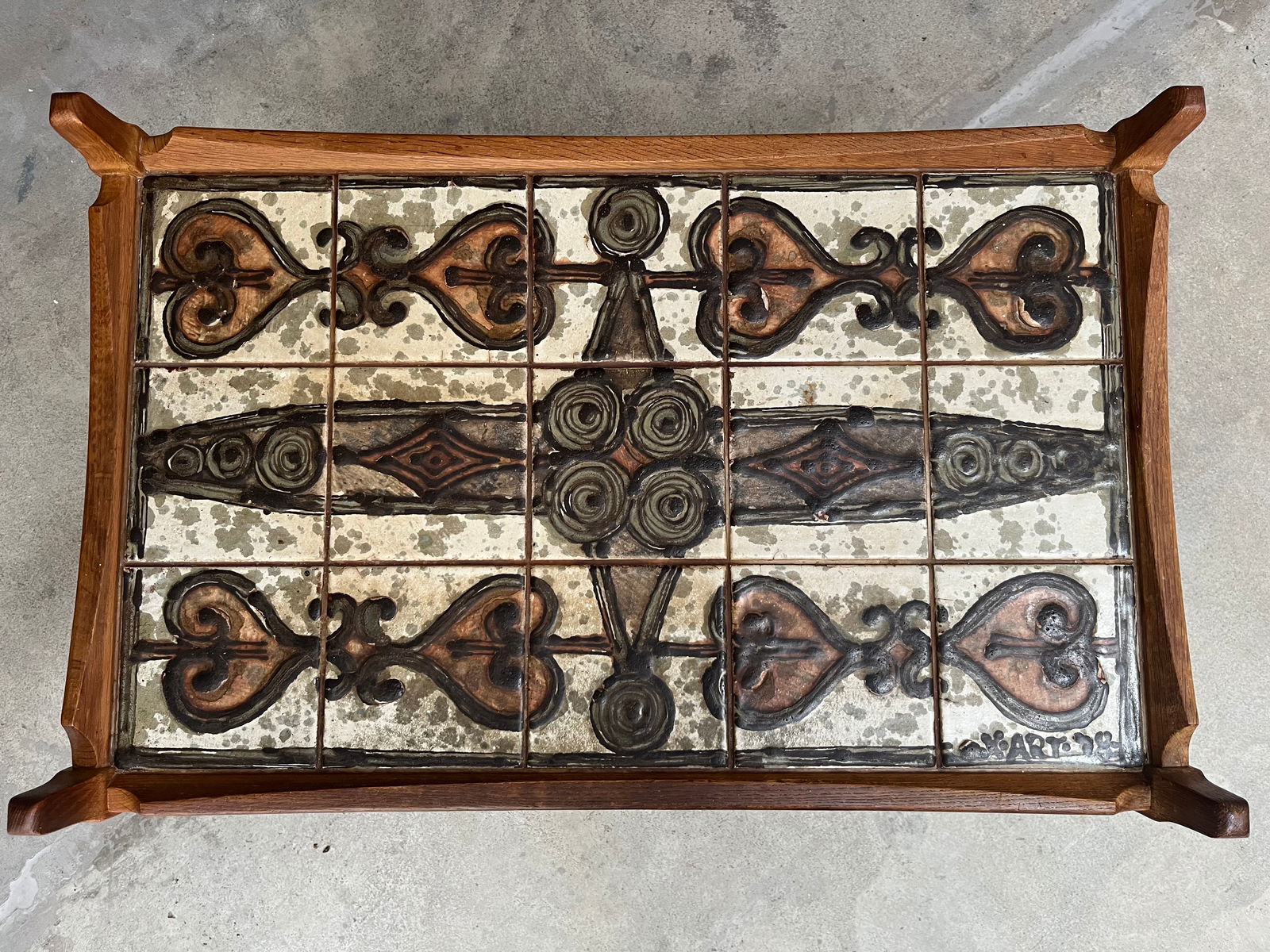 Tile Rolling Table by Henning Kjærnulf, 1960s - 4