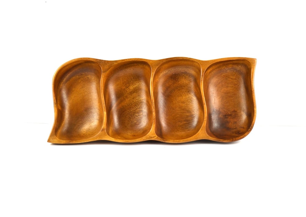 Mid-20th Century Split Snack Bowl, 1970s - 3