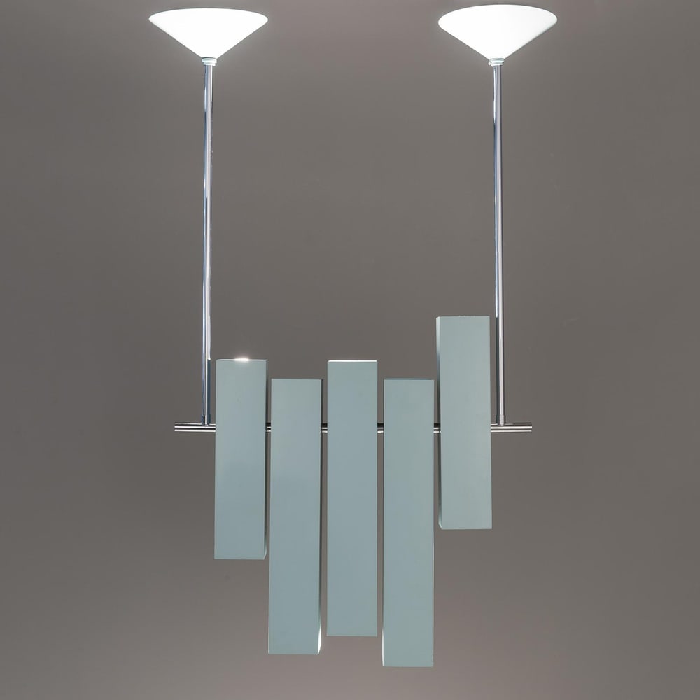 Lacquered Metal Prototype Chandelier from Lumi - 10