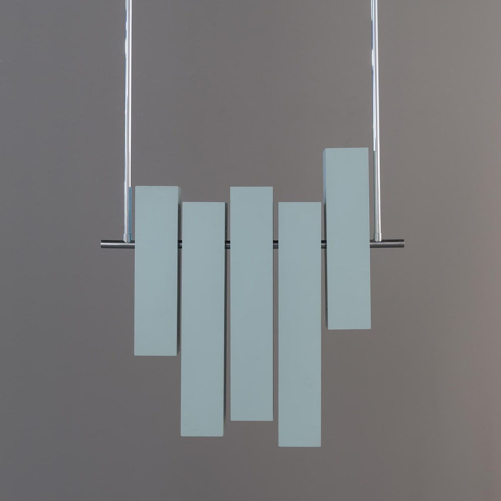 Lacquered Metal Prototype Chandelier from Lumi - 2