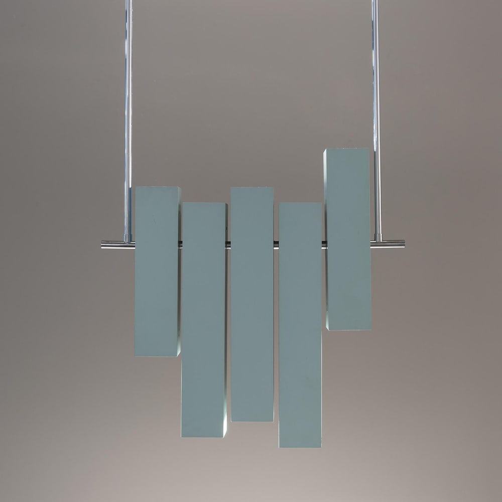 Lacquered Metal Prototype Chandelier from Lumi - 3